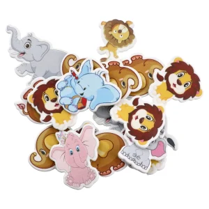 Crafty shapes, craft decoration, animals, mix