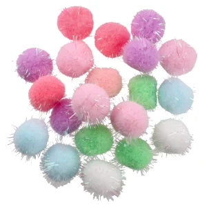 Crafty pom, craft pom pom, mix, 30 mm, 20pcs
