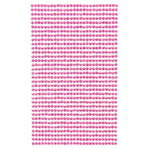 Crafty deco, craft decoration, zircons, pink