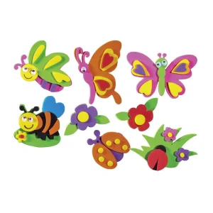 Crafty shapes, craft shapes, butterfly, mix, eva foam, 8pcs