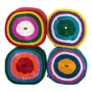 Crafty ropy, crepe ribbons, mix, 35mm x 12m, 4pcs