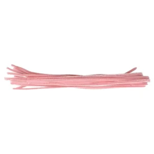Crafty ropy, craft strip plush, pink, pastel, 30cm, 15pcs