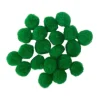Crafty pom, craft pom pom, green, 20mm, 20pcs