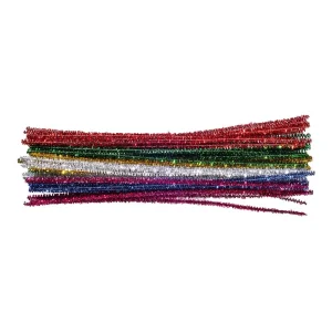 Crafty ropy, craft strip plush, glitter, mix, 30cm, 25pcs