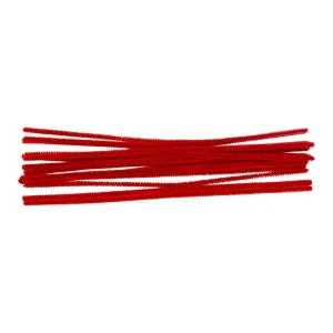 Alternative view of Crafty pom, craft strip plush, red, 30cm, 15pcs