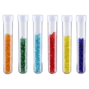 Crafty pearly, craft beads in tube, neon mix, 5g, 6pcs