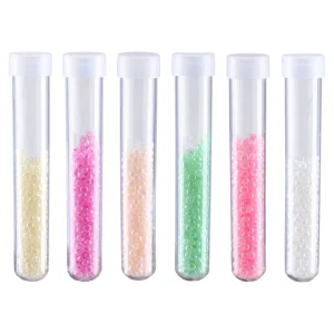 Crafty pearly, craft beads, tube, pastel mix, 5g, 6pcs