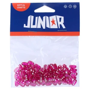 Alternative view of Crafty pearly, craft beads, zircons, pink, 14g