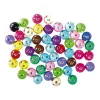 Crafty pearly, craft beads, polka, mix, 10mm, 50pcs