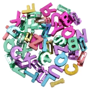 Crafty pearly, craft beads, letters, mix, 14g