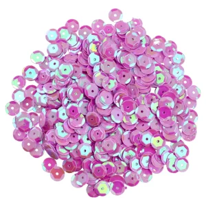 Crafty ruby, craft confetti, round, purple, 8mm, 14g