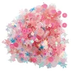 Crafty ruby, craft decoration, pink, mix, 8mm, 14g