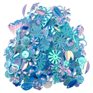 Crafty ruby, craft decoration, blue, mix, 8mm, 14g