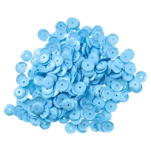 Crafty ruby, craft confetti, round, blue, 8mm, 14g