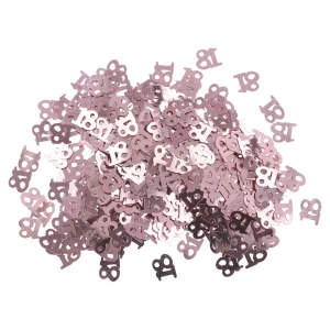 Crafty ruby, craft decoration, number 18, pink, 8mm, 14g