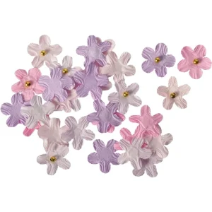 Crafty natur, craft flowers, paper, 30pcs
