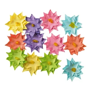 Crafty natur, craft flowers, paper, 12pcs