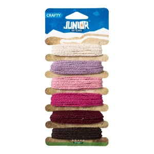 Crafty ropy, craft cord, cotton, mix, 4m, 6pcs