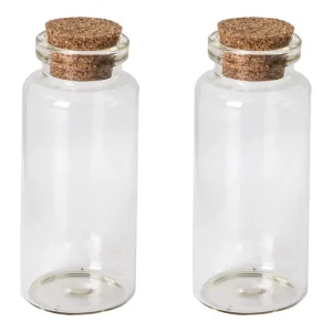 Crafty natur, craft glass bottles, 70mm, 2pcs