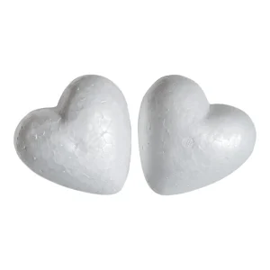 Crafty styro, styrofoam heart, 50mm, 8pcs