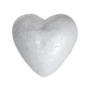 Crafty styro, styrofoam heart, 85mm, 2pcs