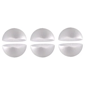 Crafty styro, hemisphere, 70mm, 6pcs