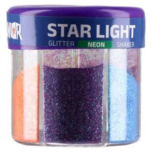 Star Shake, glitter shaker, neon, 6 color, 50g