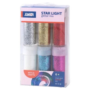 Star light 6, glitter, powder, mix, 6pcs