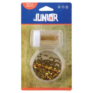 Star light 50, glitter, blister, powder-stars, gold
