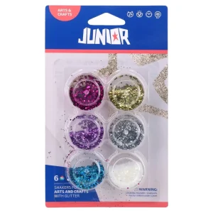 Star light 6, glitter, blister, big, mix, 6pcs