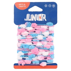 Crafty ropy, craft decorative ribbon, pom pom, 5m