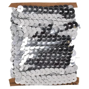 Crafty ropy, craft decorative tape, scales, silver, 4.5m