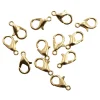 Crafty iron, kraft carabiner, gold,  6pcs