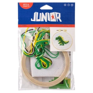 Crafty creativ, craft knitting set, green-yellow