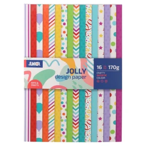 K-Block,kraft block patern, bright patterns, mix, A5, 16pcs