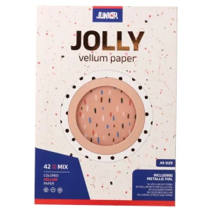 K-Block. craft block vellum, dots, mix, 42pcs