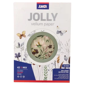 K-Block, craft block vellum, floral, mix, 42pcs