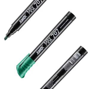 Max 707, permanent marker, chisel tip, green