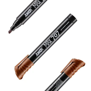 Max 707, permanent marker, chisel tip, brown
