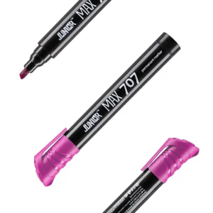 Max 707, permanent marker, chisel tip, pink