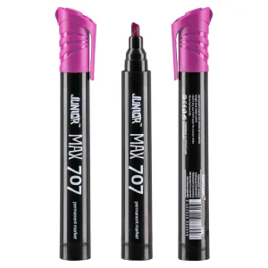 Alternative view of Max 707, permanent marker, chisel tip, pink