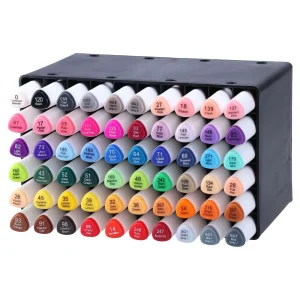 Alternative view of Dual 60, aqua marker, double tip, mix, 60pcs