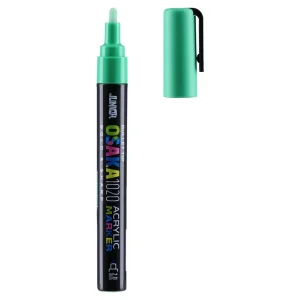 Alternative view of Osaka 1020, acrylic marker, 2.0mm, cooalt green, G 128