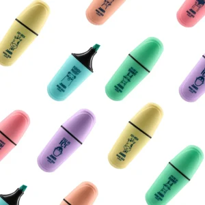 303 Mini, highligter, pastel, mix