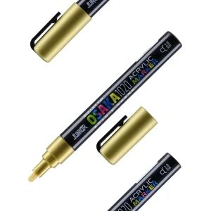 Osaka 1020, acrylic marker, 2.0mm, metalic, gold, GM 300