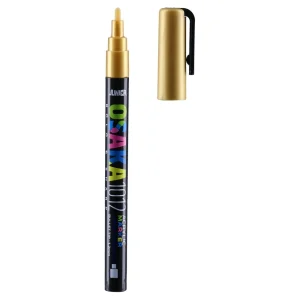 Alternative view of Osaka 1012, acrylic marker, 1.2mm, gold, M 01