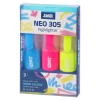 305 Neon, highlighter, neon, wide, mix, 3pcs