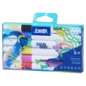 Sign, acrylic marker set, mix, 6pcs