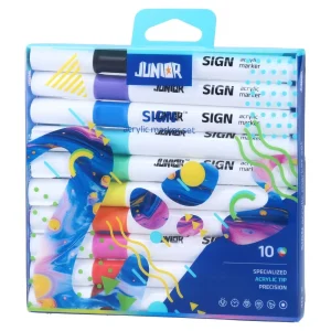 Sign, acrylic marker set, mix, 10pcs