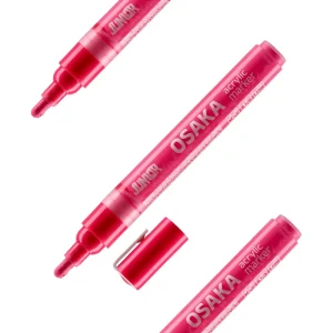 Osaka, acrylic marker, pink